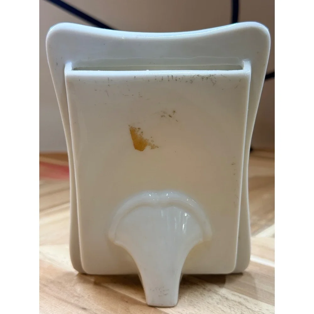 VTG Enesco Japan Ceramic Photo Frame I Like You‎ Butterfly Floral Gold Trim Desk